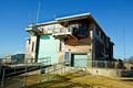 Lifeboat station with slipway Royalty Free Stock Photo