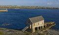 Old Lifeboat station and Lighthouse at Wick Harbour, Caithness,Scotland.UK.