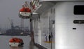 Lifeboat Testing on the Bellissima Cruise Liner