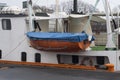 Lifeboats on a ferry in Oslo Royalty Free Stock Photo