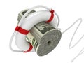 Lifebouy with dollar Royalty Free Stock Photo