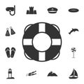 Lifebuoy icon. Detailed set of Summer illustrations. Premium quality graphic design icon. One of the collection icons for websites