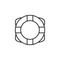 Lifebuoy icon. Element of simple icon for websites, web design, mobile app, info graphics. Thin line icon for website design and d Royalty Free Stock Photo