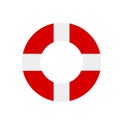 Lifebuoy icon vector sign and symbol isolated on white background, Lifebuoy logo concept Royalty Free Stock Photo