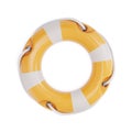 Lifebuoy isolated on a white background. 3d illustration Royalty Free Stock Photo