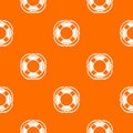 Lifebuoy pattern vector orange