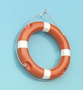 Lifebuoy ring on a wall Royalty Free Stock Photo