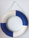 Lifebuoy ringbuoy white blue lifeguard wall decoration