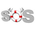 Lifebuoy sos icon Royalty Free Stock Photo