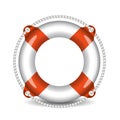Lifebuoy vector illustration isolated on white background Royalty Free Stock Photo