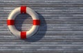 Lifebuoy on wall