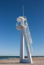 Lifeguard or baywatch tower on beach