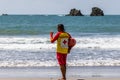 Lifeguard on the beach at Manuel Antonio