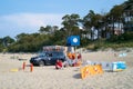 Lifeguard on the Polish Baltic Sea coast