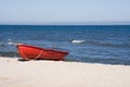 Lifeguard boat Royalty Free Stock Photo