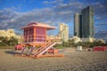 Lifeguard booth in Miami Beach