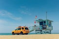 Lifeguard booth in Venice Beach LA