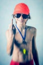 Lifeguard boy Royalty Free Stock Photo