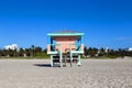 Lifeguard cabin on empty beach, Royalty Free Stock Photo