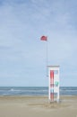 Lifeguard cabin near the sea Royalty Free Stock Photo