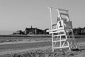 Lifeguard chair, Narragansett, Rhode Island Royalty Free Stock Photo