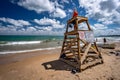 Chicago, Illinois, USA - Lifeguard on the city beach Royalty Free Stock Photo