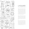 Lifeguard equipment icon Royalty Free Stock Photo