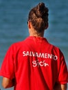 Lifeguard girl Royalty Free Stock Photo