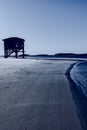 Lifeguard House on the Beach Royalty Free Stock Photo