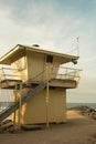 Lifeguard house with surf board