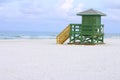 Lifeguard Hut Green Royalty Free Stock Photo