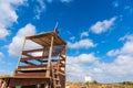 Lifeguard hut in Porto Ferro Royalty Free Stock Photo