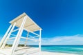 Lifeguard hut in Rena Bianca beach Royalty Free Stock Photo