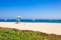 Lifeguard hut on Santa Barbara beach