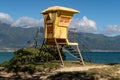 Lifeguard Off Duty Post on Coast of Maui Hawaii Royalty Free Stock Photo
