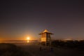 Lifeguard patrol tower at night, Gold Coast Australia
