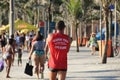 Lifeguard patrols at Arpoador Beach Royalty Free Stock Photo