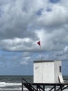 lifeguard post on the Argentine Atlantic coast Royalty Free Stock Photo