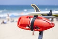 Lifeguard red buoy on a beach. Royalty Free Stock Photo