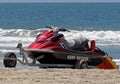 A Lifeguard Rescue Personal Watercraft (PWC) Royalty Free Stock Photo
