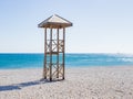 Lifeguard's tower on the beach Royalty Free Stock Photo