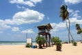 The lifeguard shack of Nilaveli beach in Trincomalee