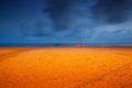 Lifeguard stand on the beach Royalty Free Stock Photo