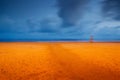 Lifeguard stand on the beach Royalty Free Stock Photo