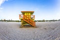 Lifeguard Stand in Miami Royalty Free Stock Photo