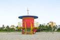 Lifeguard Stand in Miami Royalty Free Stock Photo