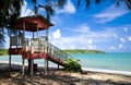 Lifeguard stand, seven seas beach Royalty Free Stock Photo