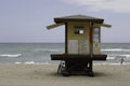 Lifeguard station at beach