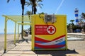 Spanish lifeguard station. Torre Del Mar, Spain.