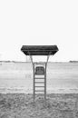 Lifeguard Station on Corniche beach, Abu Dhabi, UAE Royalty Free Stock Photo
